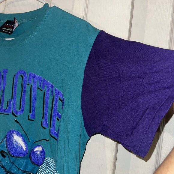 Vintage Charlotte Hornets T Shirt L Magic Johnson Ts Made In USA - Picture 8 of 13